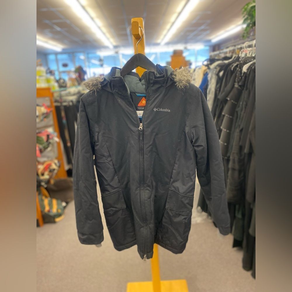 🛍️ Columbia Girls 14/16 Omni Heat Winter Jacket in Black w/ Hood